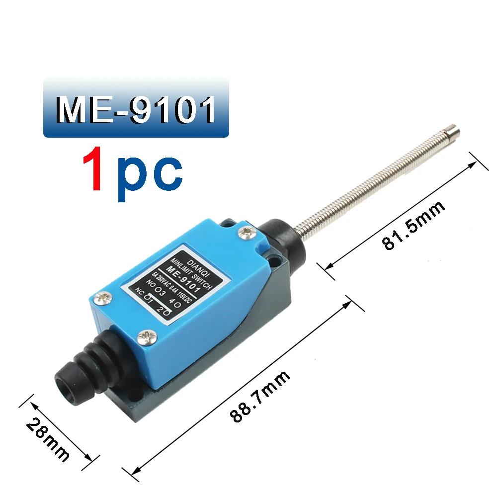 Enhanced Industrial Machine Limit Switch with Self-Reset Rotary Roller Lever - Sealed NO NC Configuration
