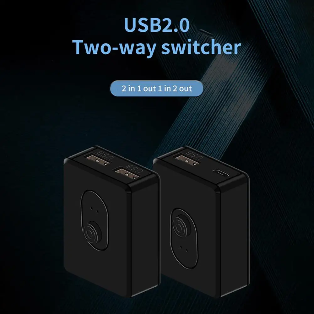 Usb Kvm Switch Usb 3.0 2.0 Switcher Kvm Switch 2 In 1 Out Usb Switch Usb 3.0 Sharer Bidirezionale Per Stampante Tastiera Mouse Shar W0B5