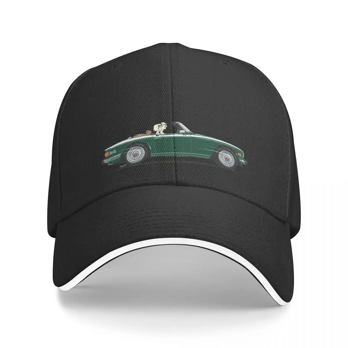 

New British Racing Green color late spec TR6 – the Classic British Sports Car Baseball Cap dad hat black Women's Cap Men's