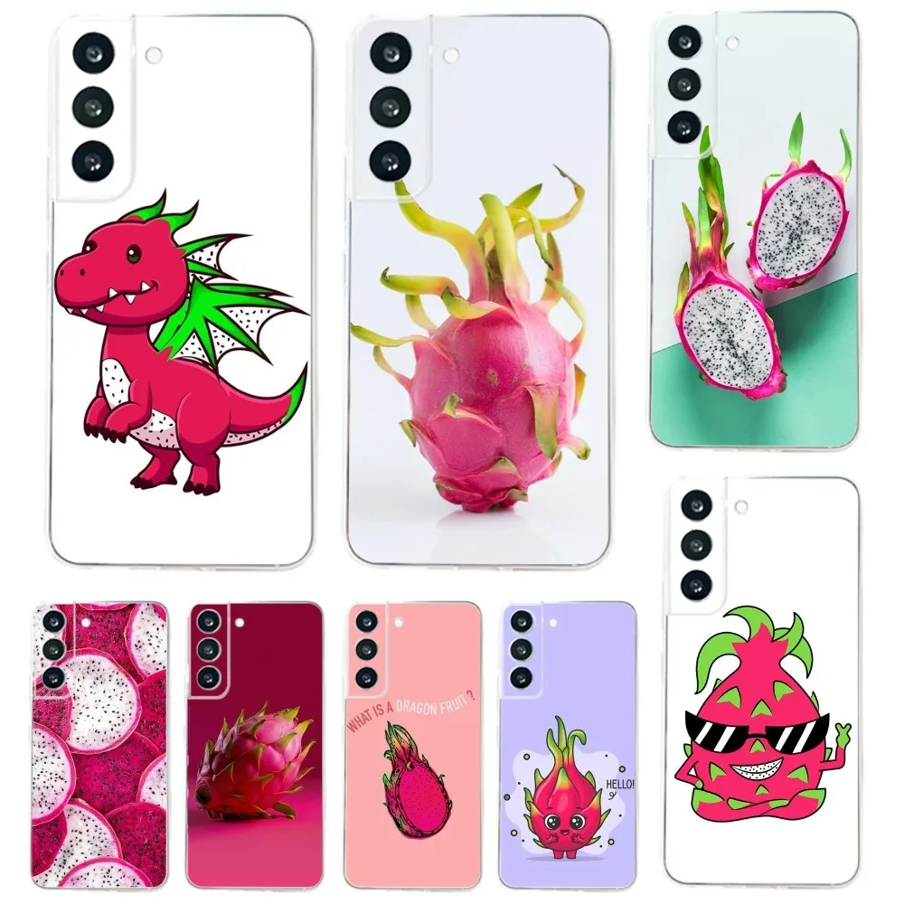Custodia Per Telefono Pitaya Fruit Dragon Fruit Per Samsung Galaxy A71,70,52,51,40,31,A50,30S,21S,03S, Note20Cover Ultra Trasparente
