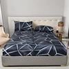 Printed Single Bedding Plant-cashmere Bed Cover Comfortable Mattress Cover for Loved Ones Double Use Elastic Bedding 200x220 2