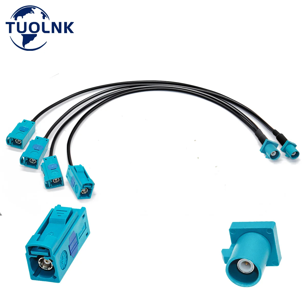 2 Pz Fakra Z Cavo Coassiale Fakra Z Maschio A Doppio Fakra Z Femmina Cavo Splitter Fakra V Forma Cavo Coassiale Per Navigazione Gps