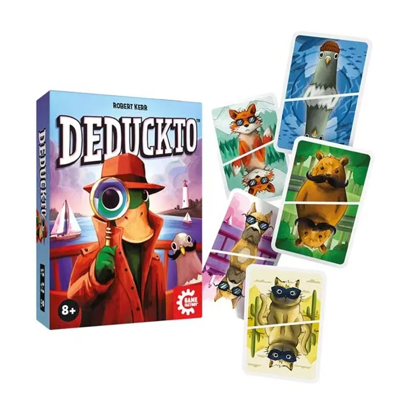 דדוקטו - תן למי? - משחק לוח אסטרטגיה לשני שחקנים לאיסוף אינטלקטואלי, עם אינטראקציה של כרטיסים ידידותיים למשפחה