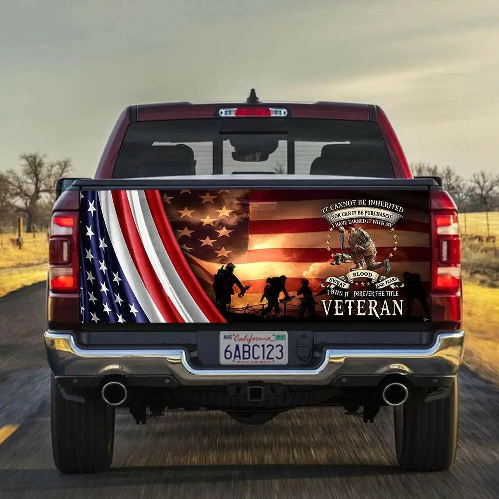 

Наклейка Veteran Truck Tailgate, наклейка, американский флаг, наклейка, автомобильный Декор