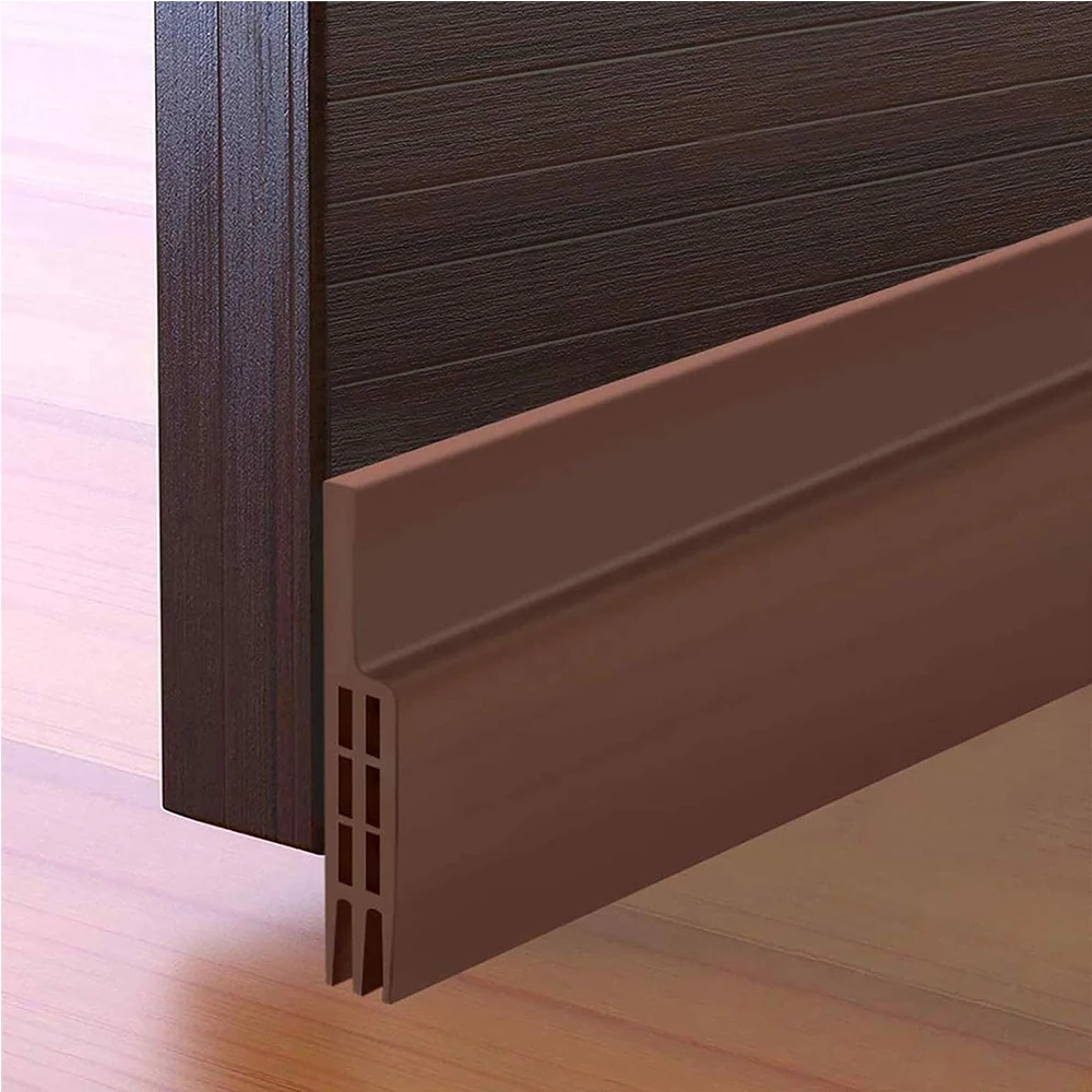 1-4pcs Door Dust Stopper Seal Strip 1m TPE Self-adhesive Door Under Gap Weather Strip Acoustic Foam 5 Colors Anti Draft Tape