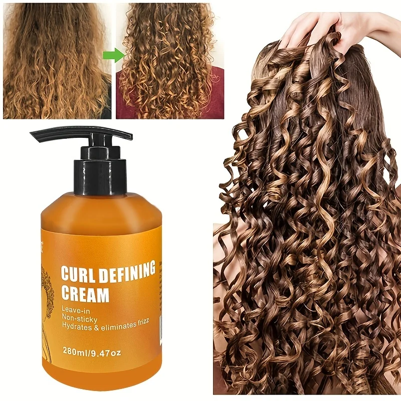 GZE CURL DEFINING CREAM with Argan Oil for Wavy and Curly Hair Hair Moisturizer and Deep Conditioning for Shine and Bounce 2