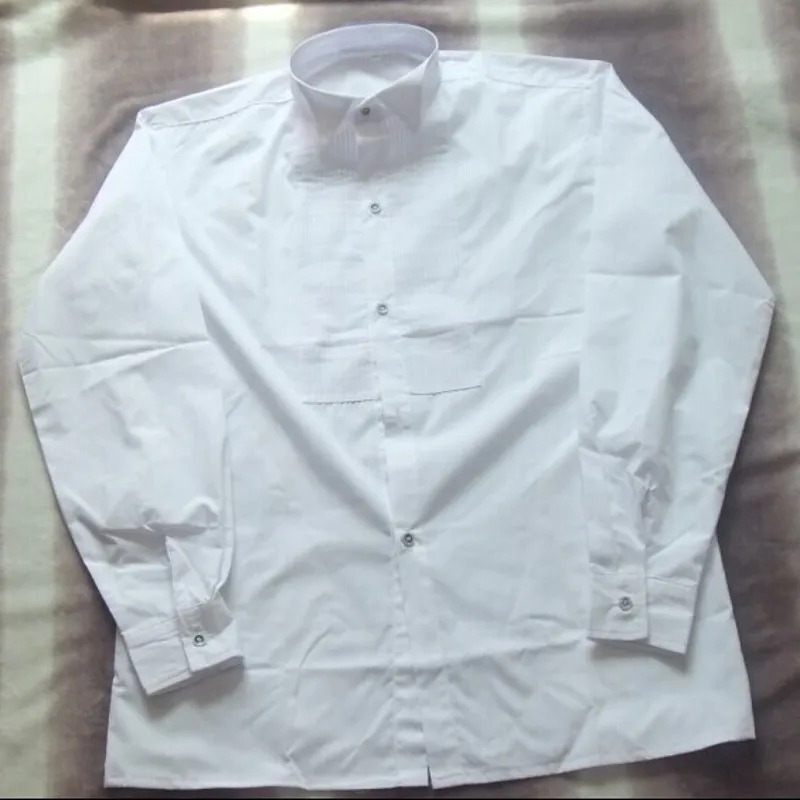 3 Styles Groom Tuxedos Mens Dress Shirt Best Man Groomsmen White Men Wedding Shirt A10000