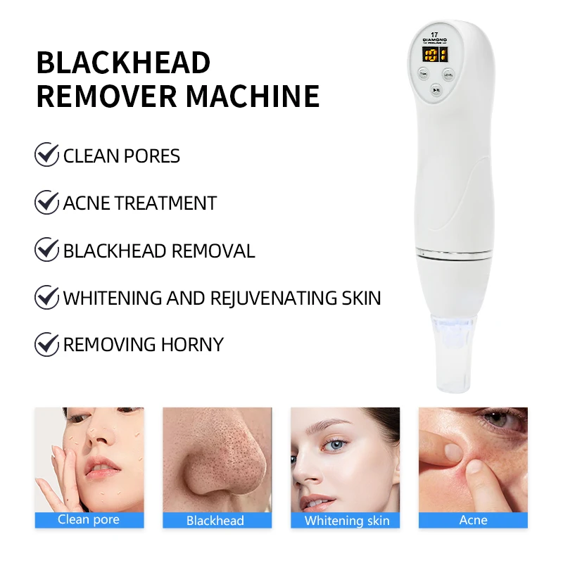 Mini Diamond Dermabrasion Skin Peeling Beauty Machine Vacuum Blackhead Acne Remove Face Cleaning Facial Pore Cleaner Equipment