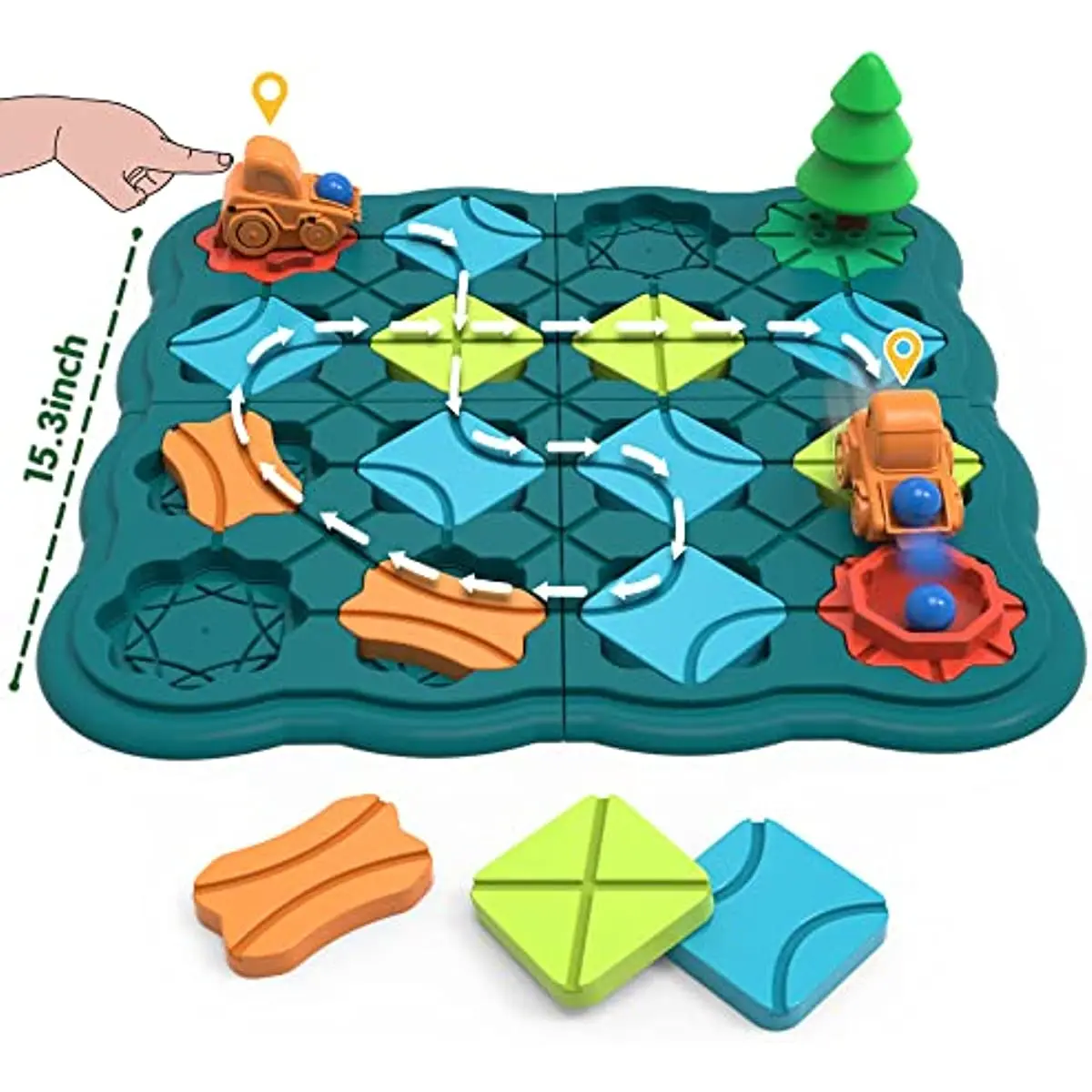 Kids Toys STEM Board Games Smart Logical Road Builder Brain Teasers Puzzles Boys Girls Educational Montessori Gifts Aged 3+