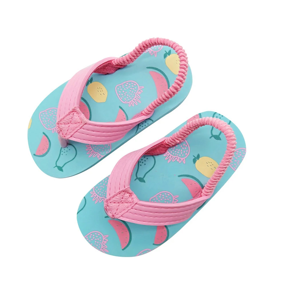 Infant Kids Boys Girl Summer Beach Slip On Sandals Flat Slipper Jelly Cute Shoes 