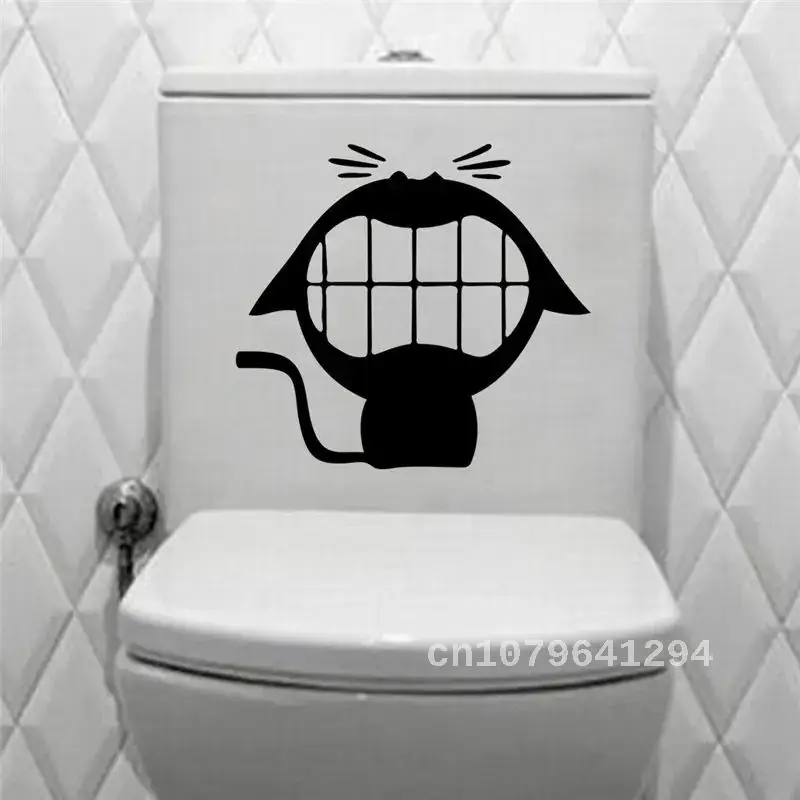 

Creative Wall Vinyl Posters Funny Toilet Sign Stickers Home Decals Art Waterproof Bathroom Decoration