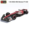 2022 Bburago Diecast 1:43 Car Alfa Romeo C42 Ferrari F1-75 RB18 Red Bull F1 Model Alloy Toy Formula One Car Collection Kid Gift 1