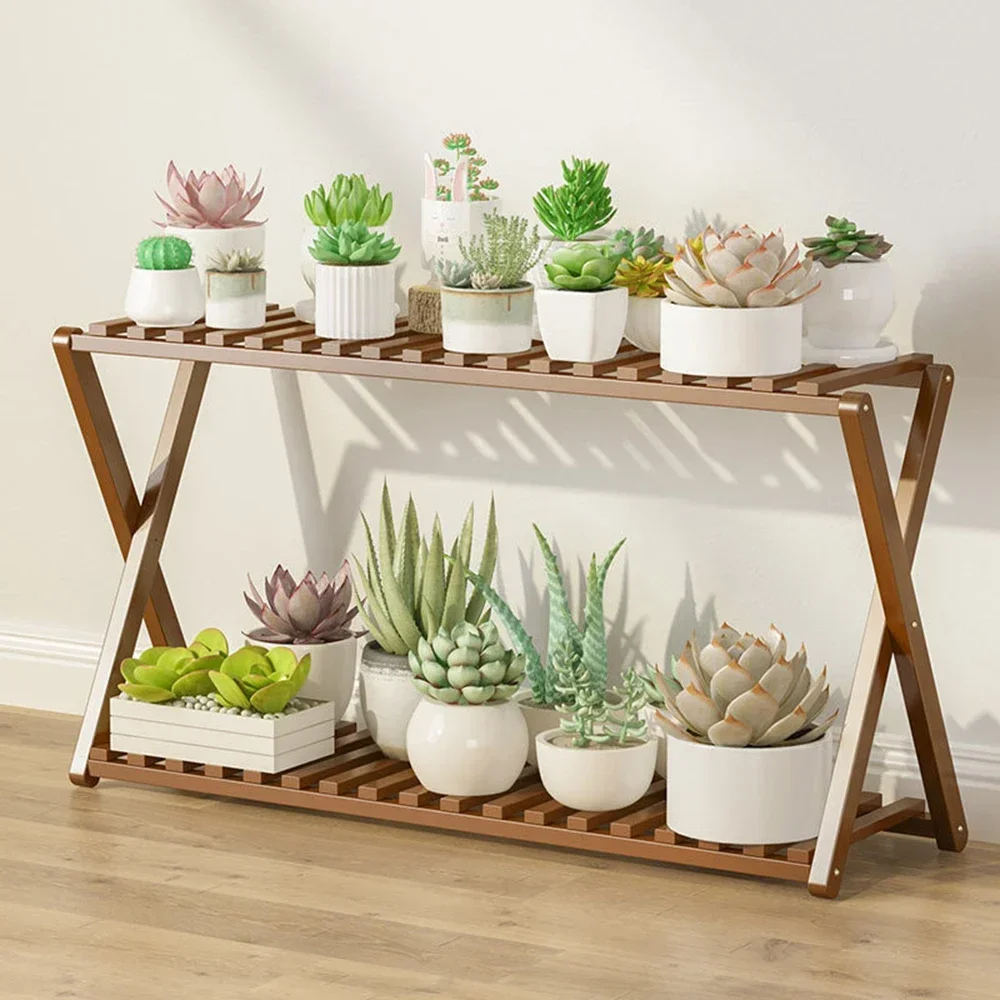 Wooden Flowerpot Organizer Flower Holder Display Shelf Plant Stand Living Room Balcony Stand Pots Outdoor Furniture Plant Stand Wooden Flower Shelf