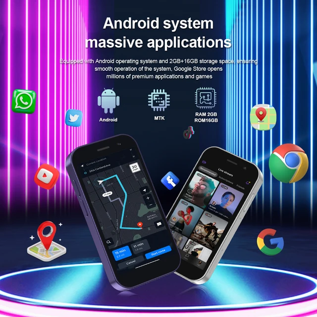 SERVO KING8000 – Mini Smartphone Android 4G LTE Global GPS, écran 3 pouces, caméra 5MP, WIFI, petits téléphones mobiles, batterie 2024 mAh, nouveauté 2000 4