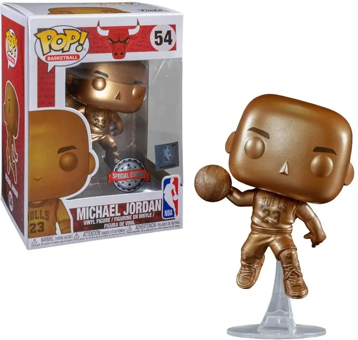 thumbnail image 5 of Figura de acción Funko Michael Jordan 54# 56# Lebron James Curry Super Basketball Star 12 patrones PVC colección modelo muñeca juguetes, 5 of 5