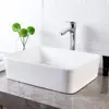 1pc 19" x 15" Countertop Rectangle Vessel Sink, Above Counter Ceramic Hand Wash Basin Vanity Sink, Bathroom Sanitary Ware Art Ba 2