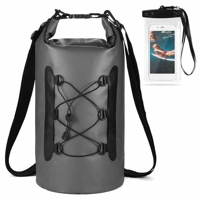 Waterproof Ocean Swimming Backpack PVC Diving Compression Storage Dry Pack Bag Men Women Kayaking Boating Surfing Backpack 15L - Image 3