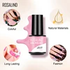 ROSALIND Purple Cat Eye Nail Gel Polish Semi Permanent Hybrid Varnish Kit Manicure Need Base Top Nail Art Nail Gel Polish Set 5