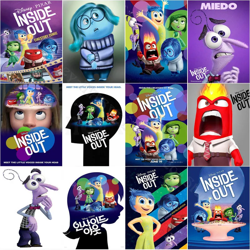 Disney Inside Out Diamond Painting Lelly Is Controlled By These Five Emotions Classic Animated Movie Full Diamond Embroidery