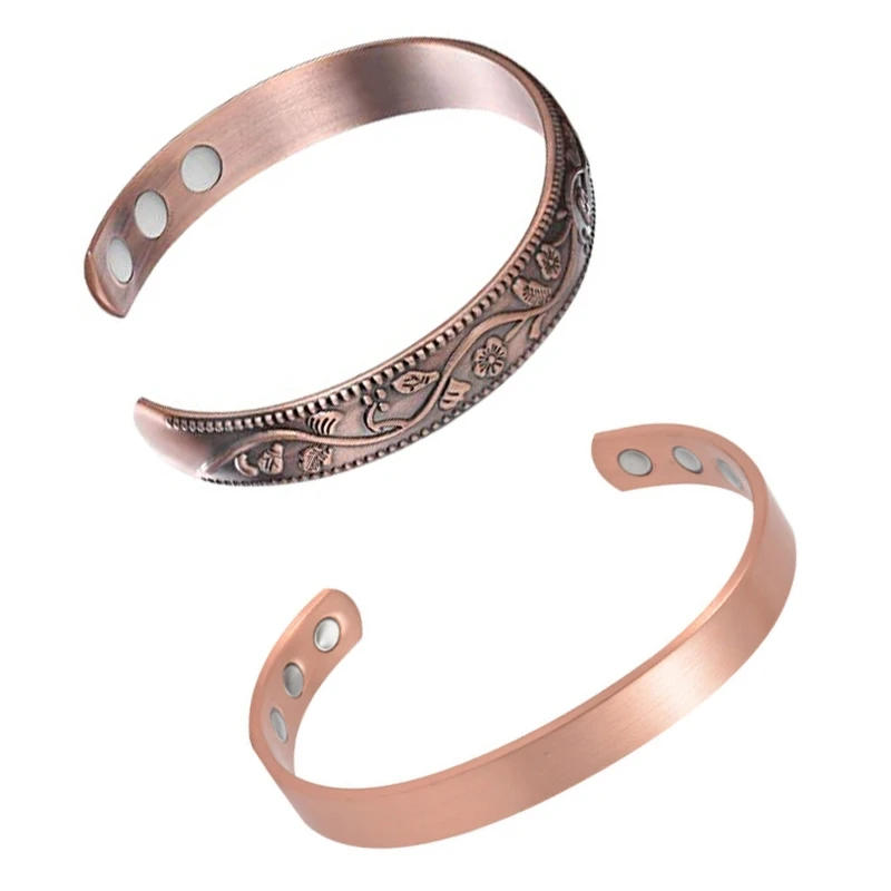 Therapy Bangle Rose Gold Bracelet For Men Women Arthritis