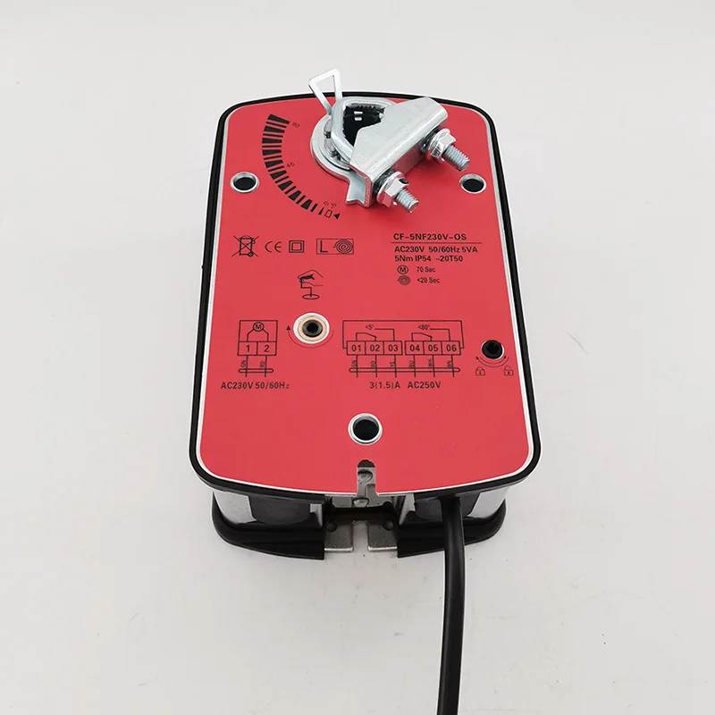 Spring Return Damper Actuator With Auxiliary Switch 5Nm For Operation Of Air Control Dampers In