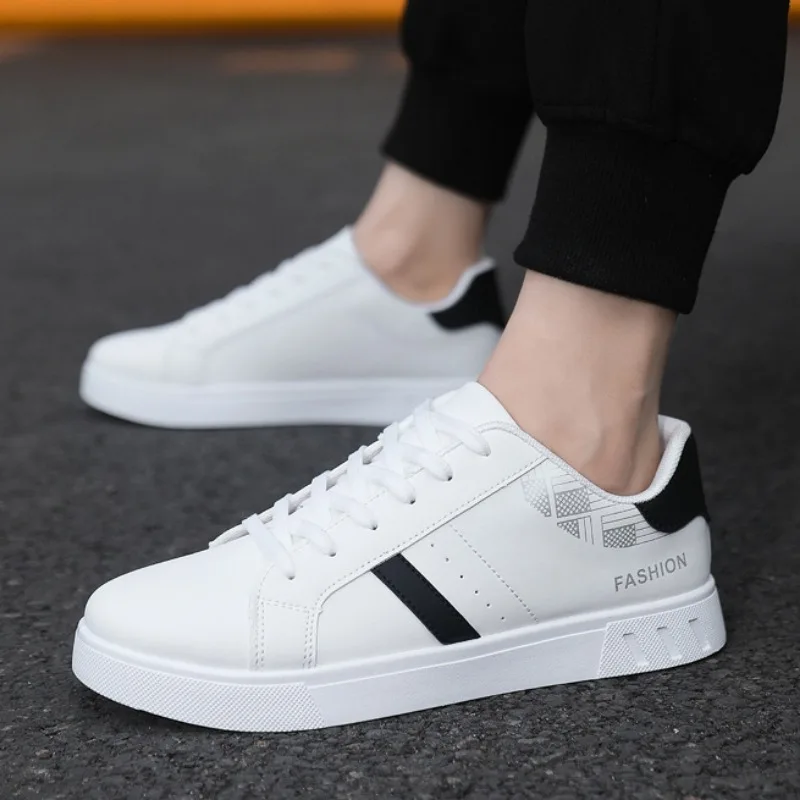 Luxury Brand Men Casual Leather Shoes Spring New Hot Sale Versatile Sneakers Fashion Male Vulcanized Shoe Flats Shoe Para Hombre