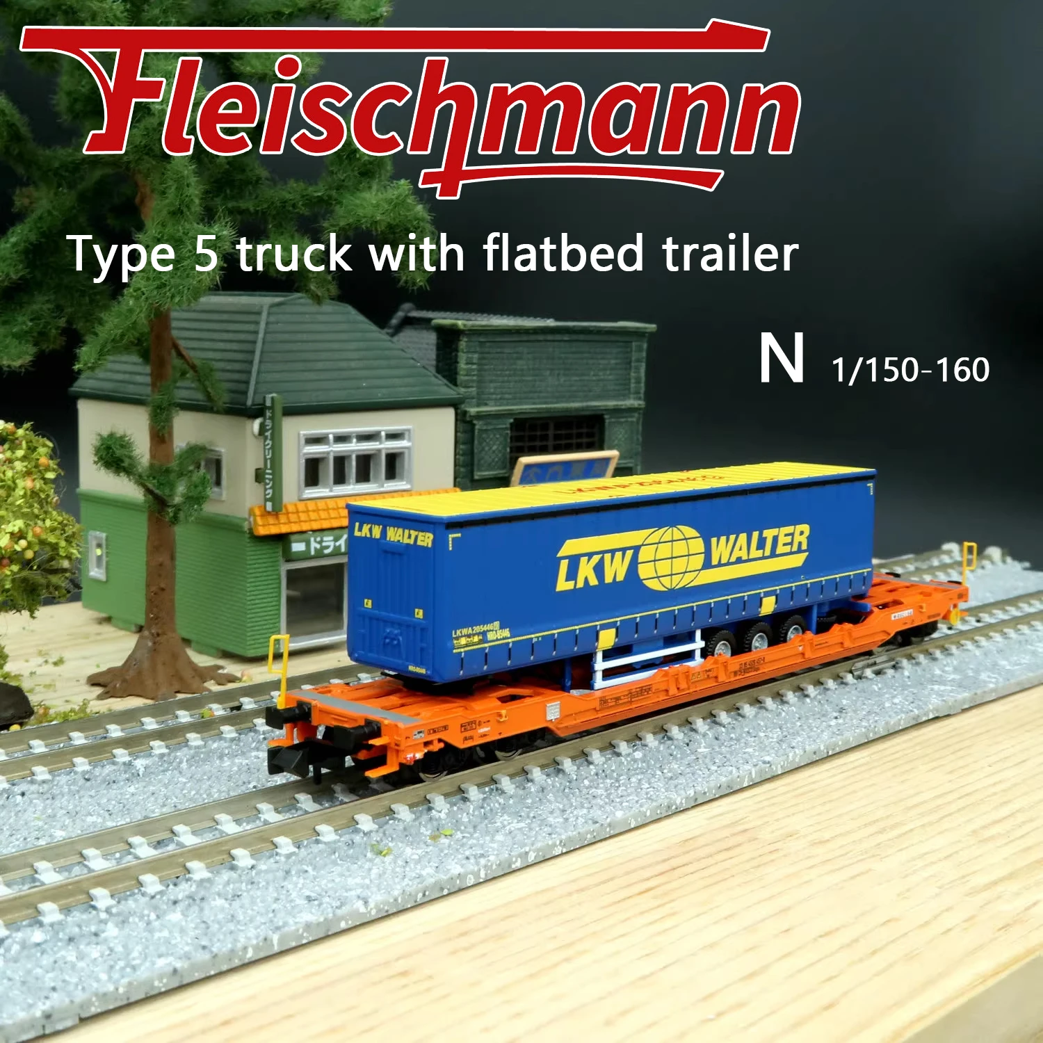 Wagon-poche Fleischmann 6660039 – Taschenwagen T5, Wascosa – Échelle N, Neuf
