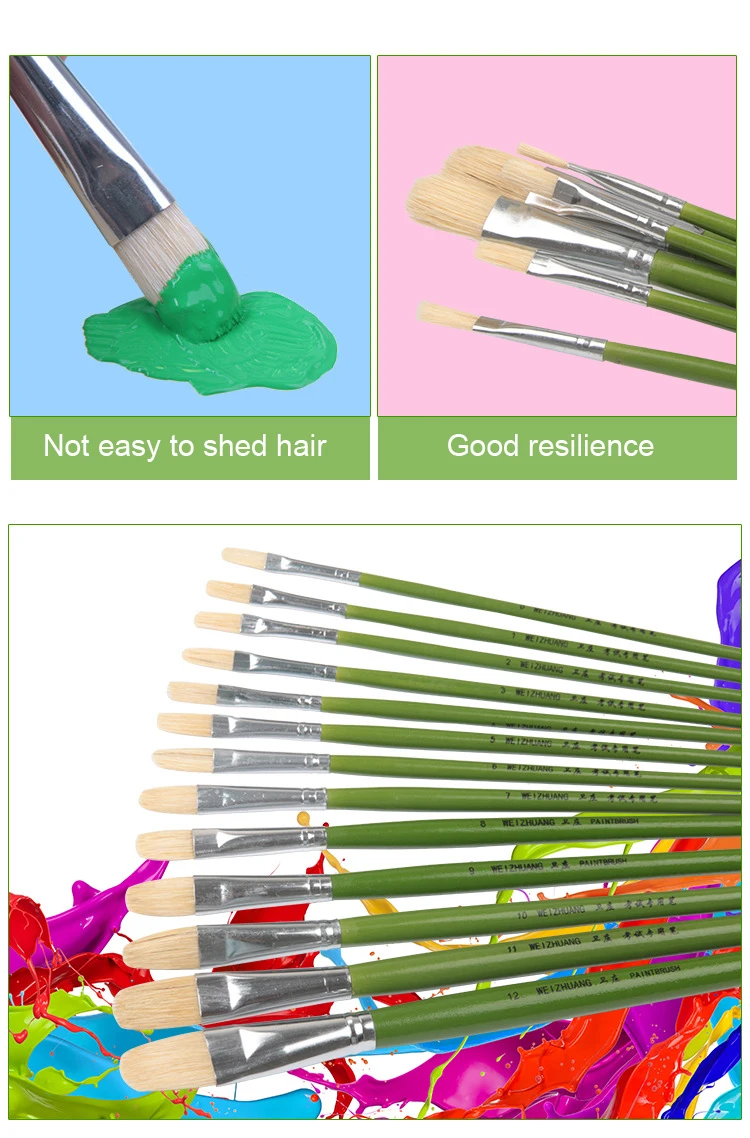 Pinceau à L'huile,--Ensemble De Pinceaux De Peinture À L'huile