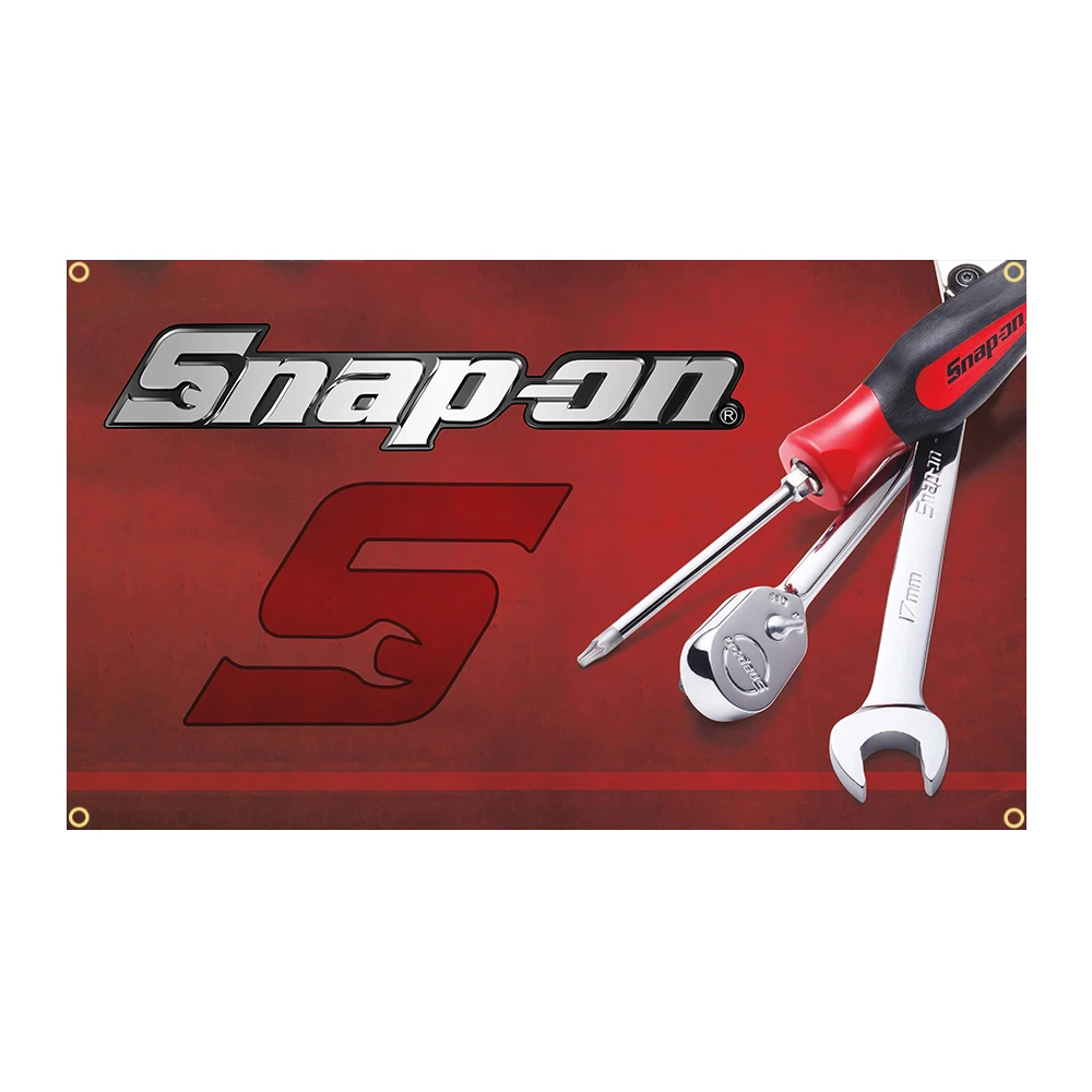 3x5Fts Snap On Tools Flag Polyester Printed Garage Racing Car Banner For Decor Tapestry