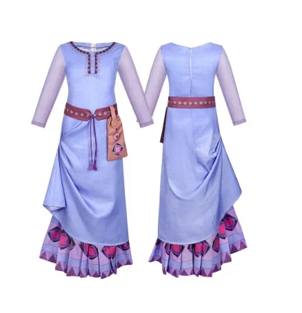 

Beauiful Purple Princess Costume Ice and Snow Romance Role Playing Cosplay Costume Starry Wish Halloween Carnival Suit