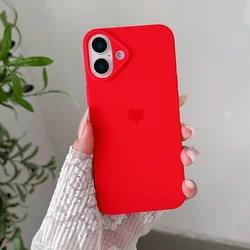 Vibrant Candy Color Silicone Soft Case - Ultra Thin Matte TPU Back Cover Shell - iPhone 15 (Red)