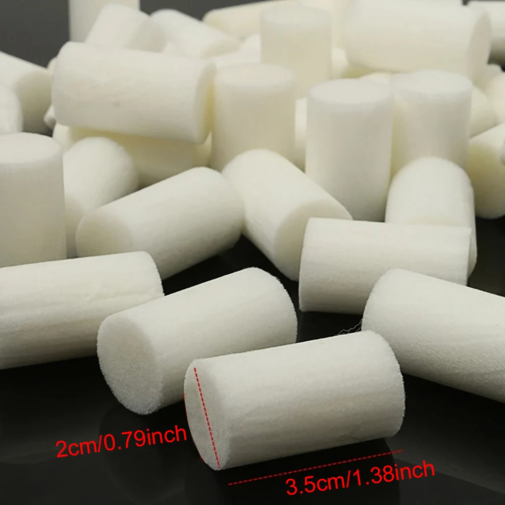 Hand Pump Filter Elements 50Pcs High Pressure Pump Filter Element Refill 30MPa Fiber Cotton Filters For Water Purify Air Compressor System Replacement Kit