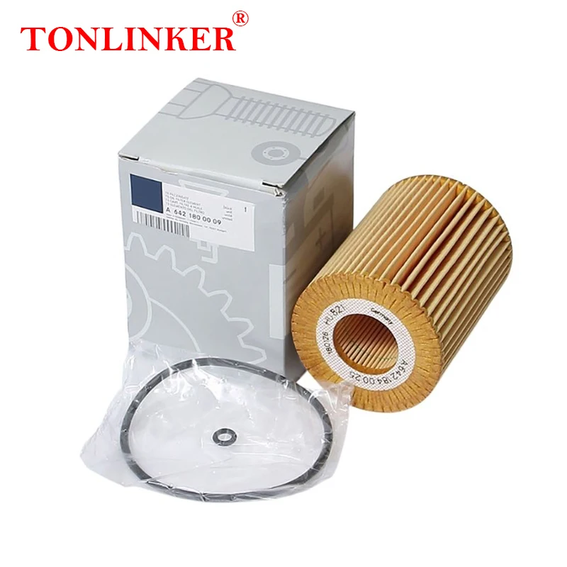 TONLINKER Oil Filter A6421800009 For Mercedes Benz GLE W166 C292 2015 2016 2017 2018 2019 GLE 350d 4MATIC OM642 Car Accessories