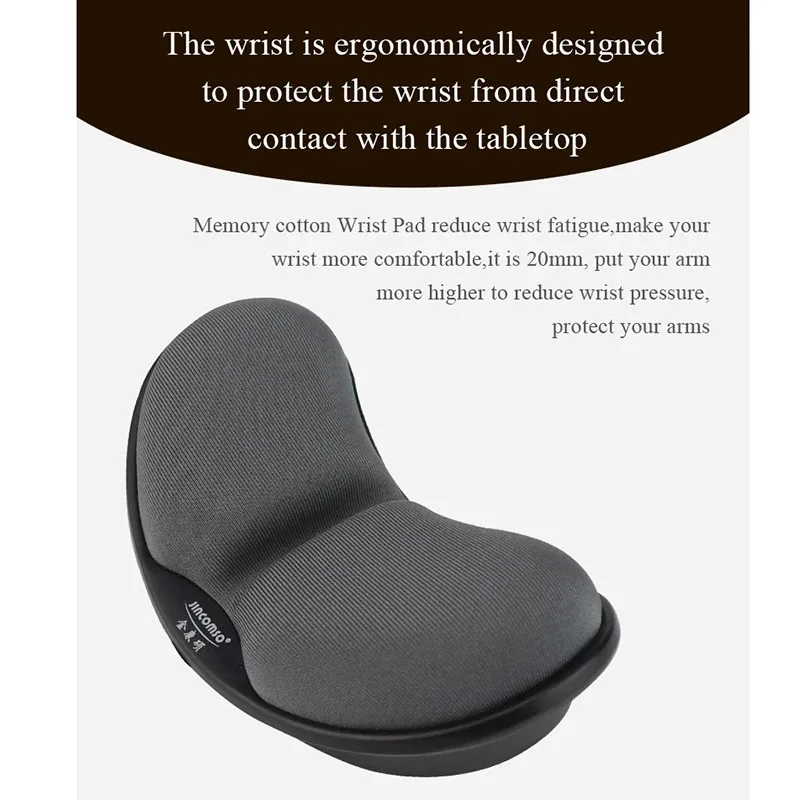 Anti-skid Memória Espuma Mouse Pad Suporte Mousepad Wrist Rest Mat Ergonômico Escritório Saudável Computador Laptop Desktop - Imagem 6