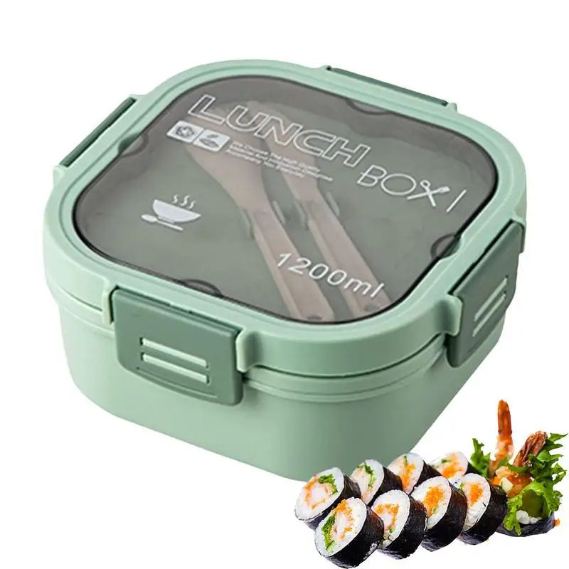 

Bento Lunch Box Silicone Lunch Containers For Students 1200ML Students Lunch Box Kids Portable Sealing Lunch Box Picnic Food