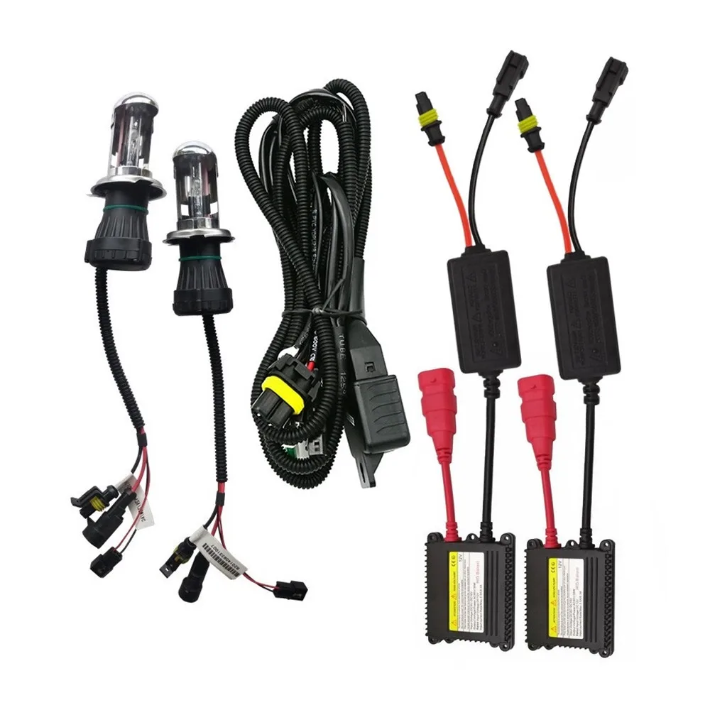 Xenon H7 35W 55W Slim Ballast kit HID Xenon Headlight bulb 12V H1 H3 H11 h7  xenon hid kit 4300k 6000k Replace Halogen Lamp