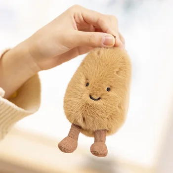 10cm Kawaii Potato Plush Toys Cute Sour Cucumber Dolls Plushie Stuffed Vegetable Toys Kids Baby Birthday Gifts Valentine Easter 5