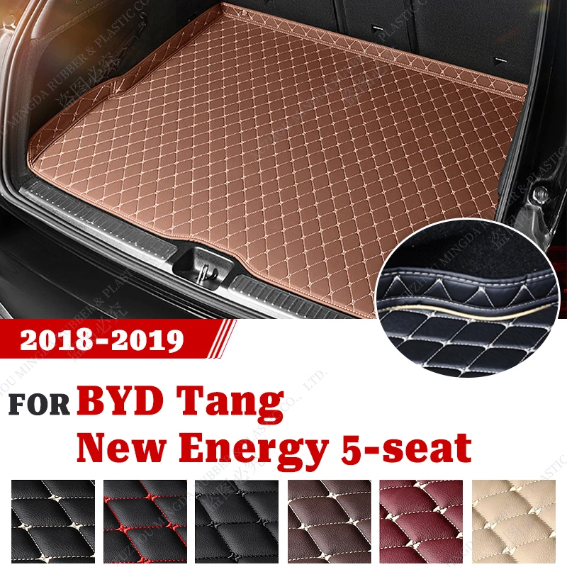 

High Side Waterproof Car Trunk Mat For BYD Tang New Energy 5-Seat 2018 2019 Custom Car Accessories Auto Interior Decoration