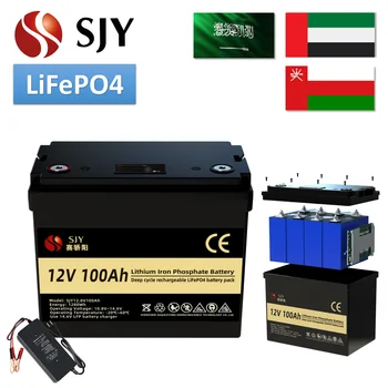 (UAE Warehouse) LiFePO4 12V/24V/48V 100Ah/200Ah lithium battery pack and 3.2V 280Ah LFP cells for electric power/solar system