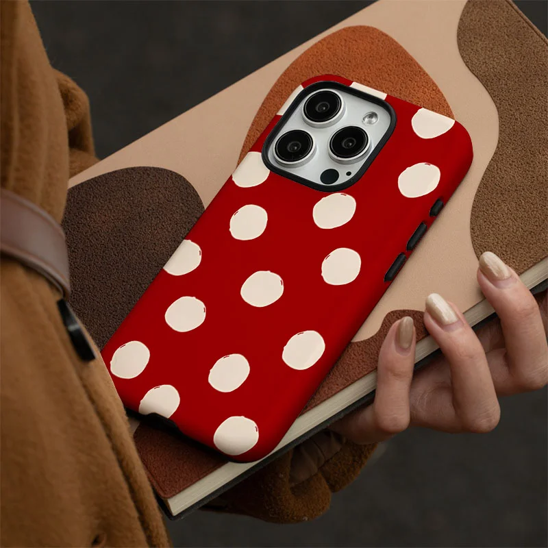 Stylish Shockproof Phone Case with INS Grid Pattern & Cute Flower Design