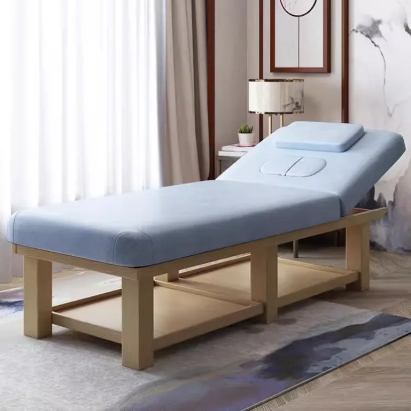 Lash Beauty Tattoo Massage Bed Wooden Bathroom Adjust Knead Massage Table Speciality Lettino Estetista Salon Furniture WKMTB