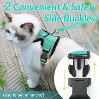 Cat Harness and Leash for Walking, Escape Proof Soft Adjustable Vest Harnesses for Cats, EasyControl 6