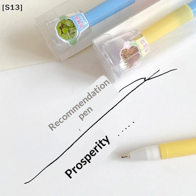 1Pcs 0.5mm 검정색 심기 펜 성장 관찰을 위한 학생용 사무용품용 마이크로 조경 중성 펜[S13]