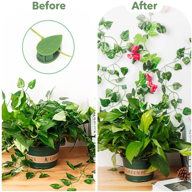 10 Darabos Növényi Rattan Hegymászó Rögzítő Klip Ön Tapadós Láthatatlan Multifunkció - Image 4