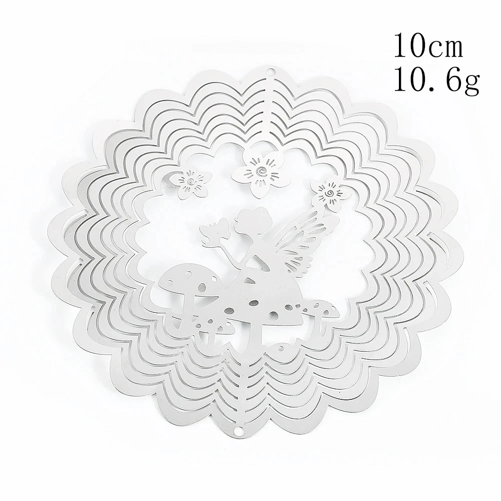 Elevate Your Outdoor Space with a 3D Flowing Wind Spinner - Stainless Steel Mirrored Hanging Decor