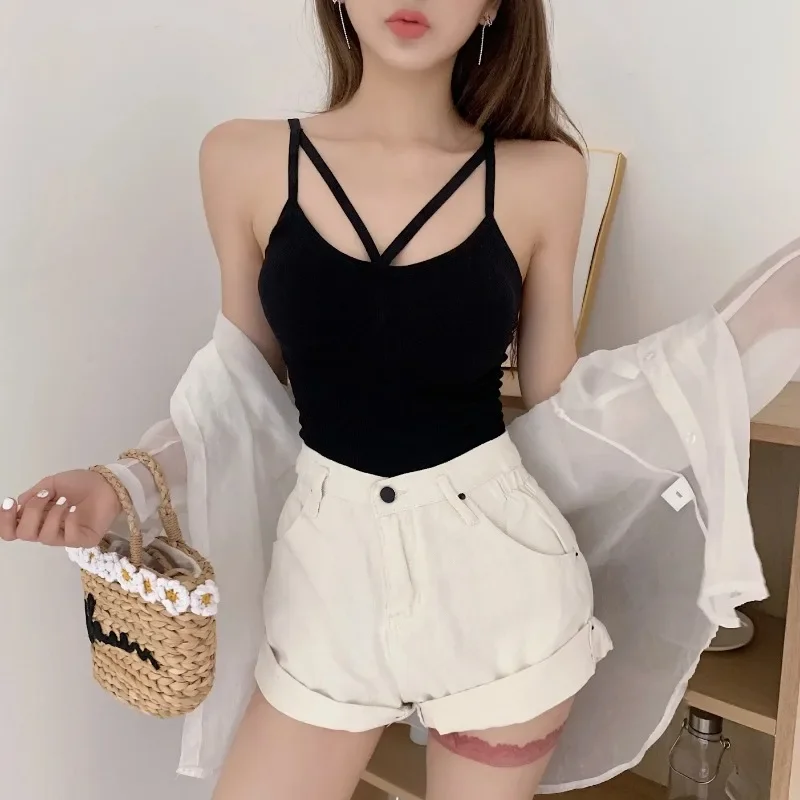 Underwear Women Seamless Body-fitting Vest Wrapped Detachable Chest Pad Cut Top Women Lingerie Bra