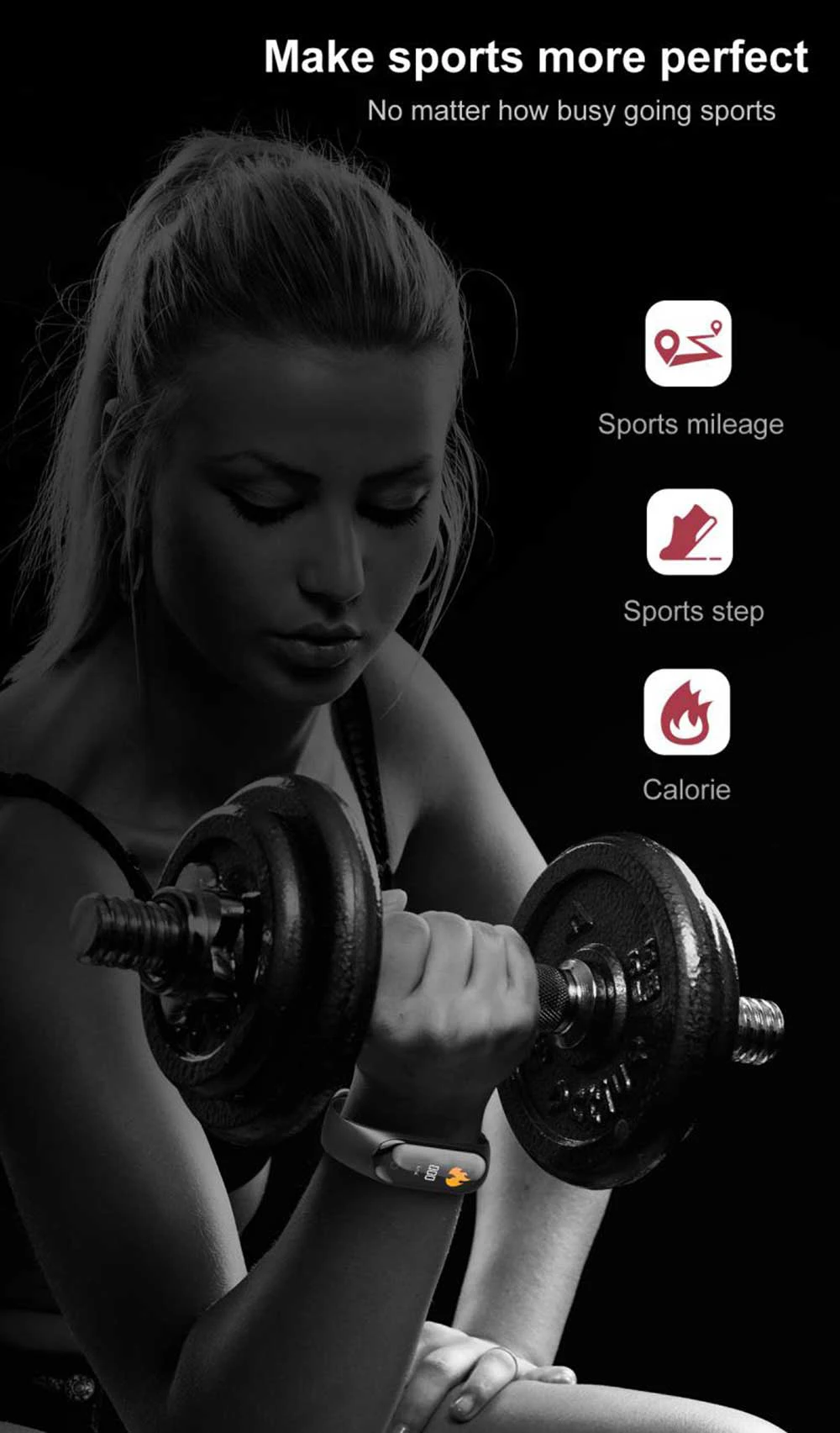 2021 M4 Smart Band Bracelet Calorie Pedometer Running Fitness Tracker For Men Women Sports Fashion SmartWatch For Xiaomi Huawei