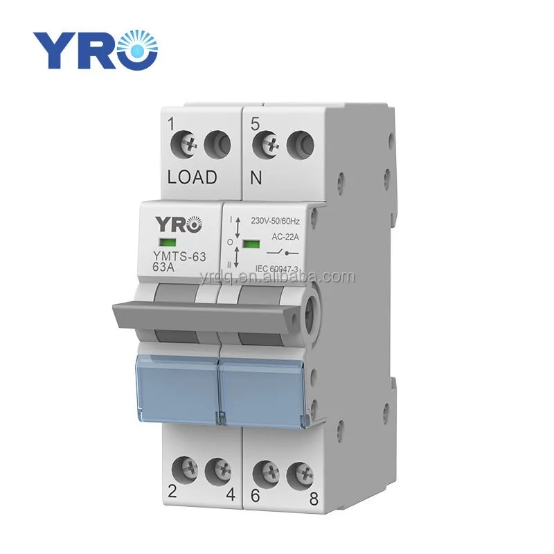 2P 40A MTS Dual Power Manual Transfer Isolating Switch Interlock Circuit Breaker