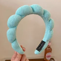 Multifunctional Fashion Hairband for Women: Stylish Accessory for Face Washing, Makeup Removal, and Shower Use (Lake Blue)