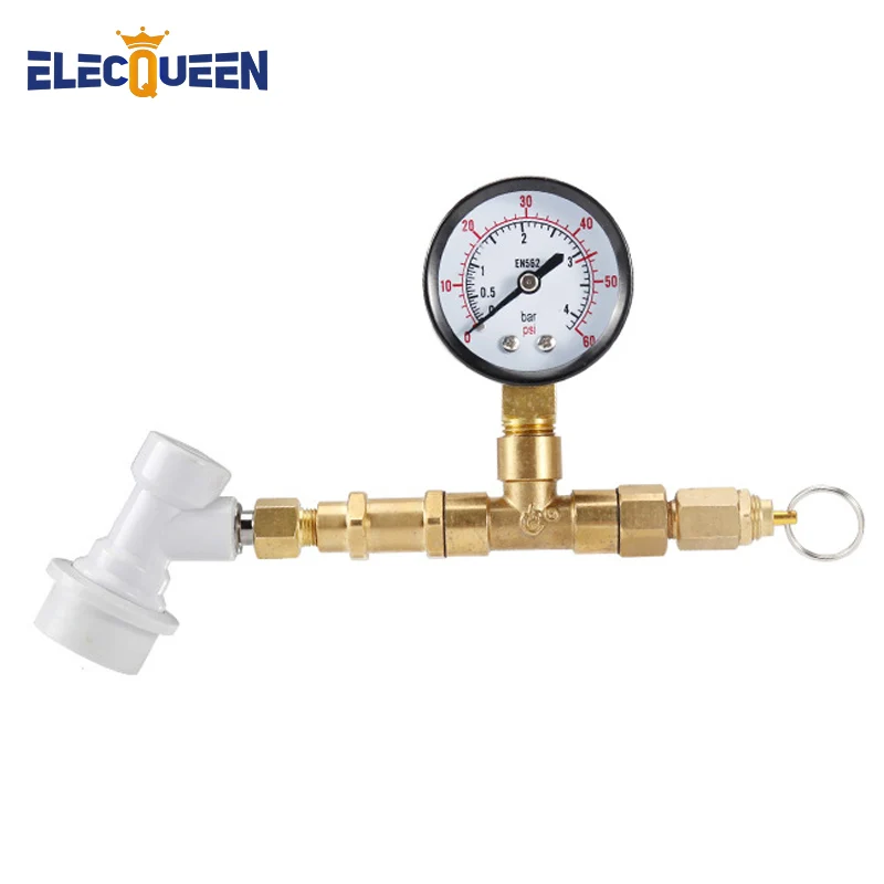 BrewPressureFermentationValveGauge060PsiCo2ChargerwithGas